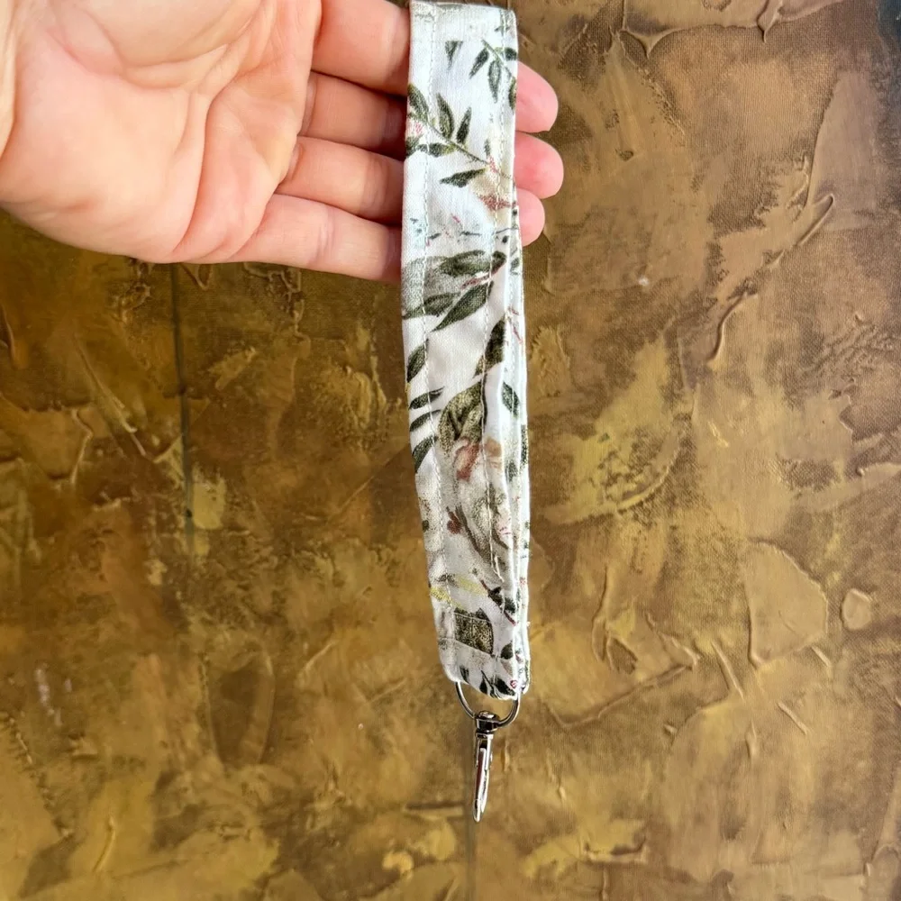 Handmade Floral Keychain Wristlet
